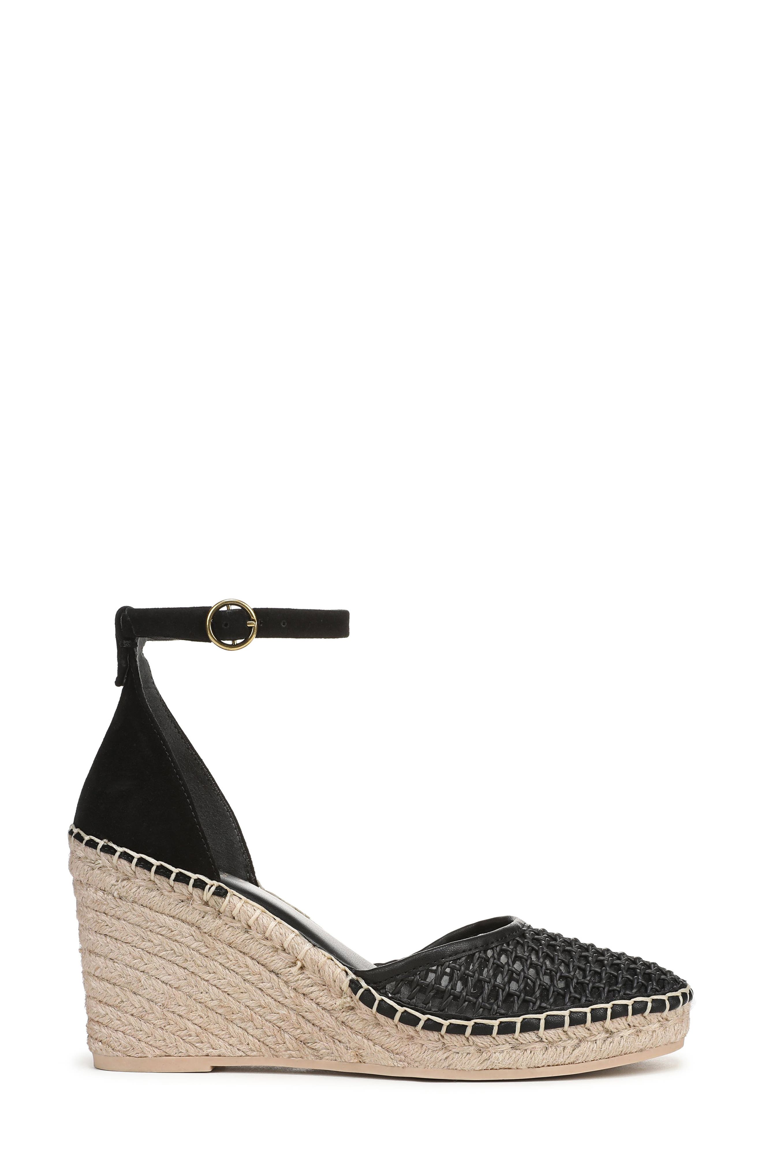 Franco Sarto Idalia Espadrille Wedge, Alternate, color, Black