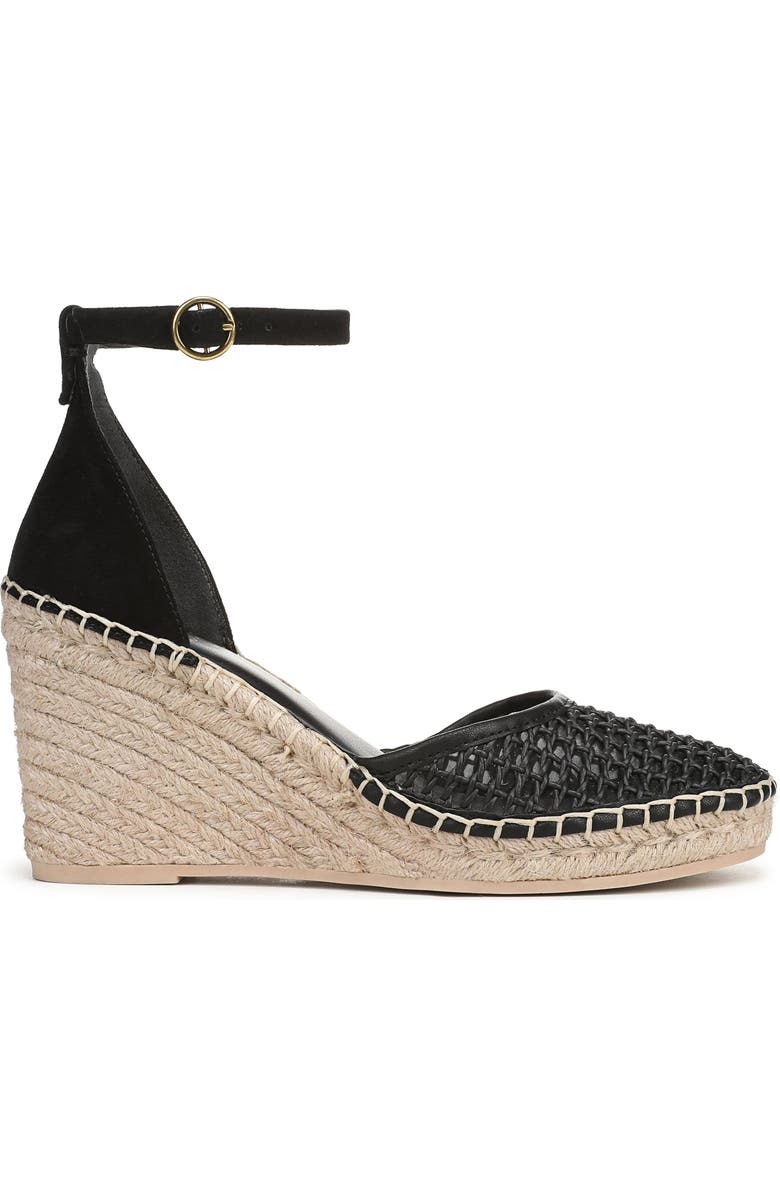 Franco Sarto Idalia Espadrille Wedge, Alternate, color, Black