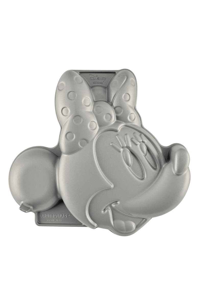 Disney x Farberware Minnie Mouse 3D Cake Pan, Main, color, Gray