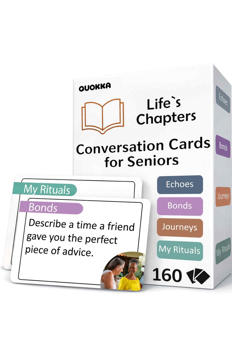 Quokka Memory and Conversation Cards for Seniors, Main, color, Alz160memory