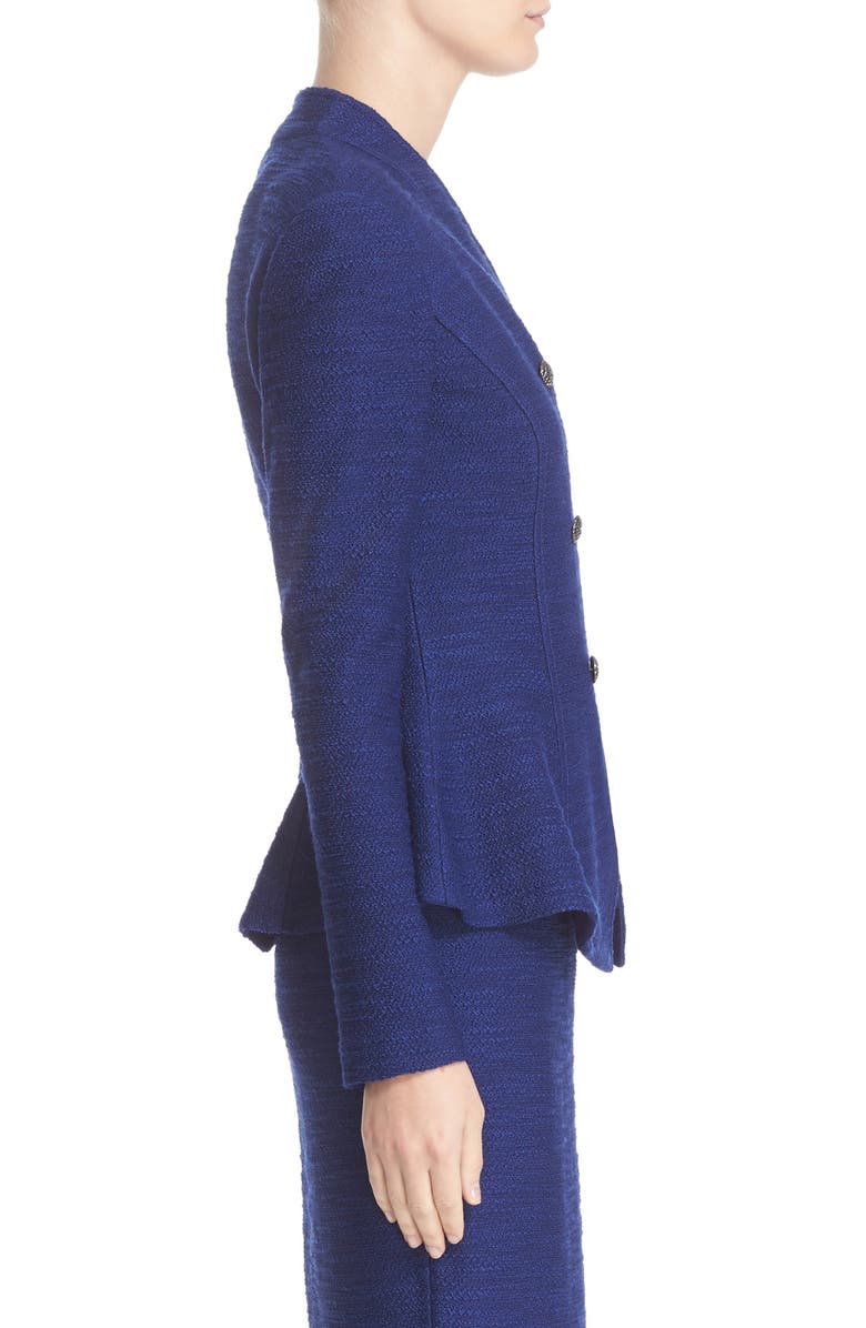 St. John Collection Catalina Double Breasted Knit Jacket, Alternate, color, 