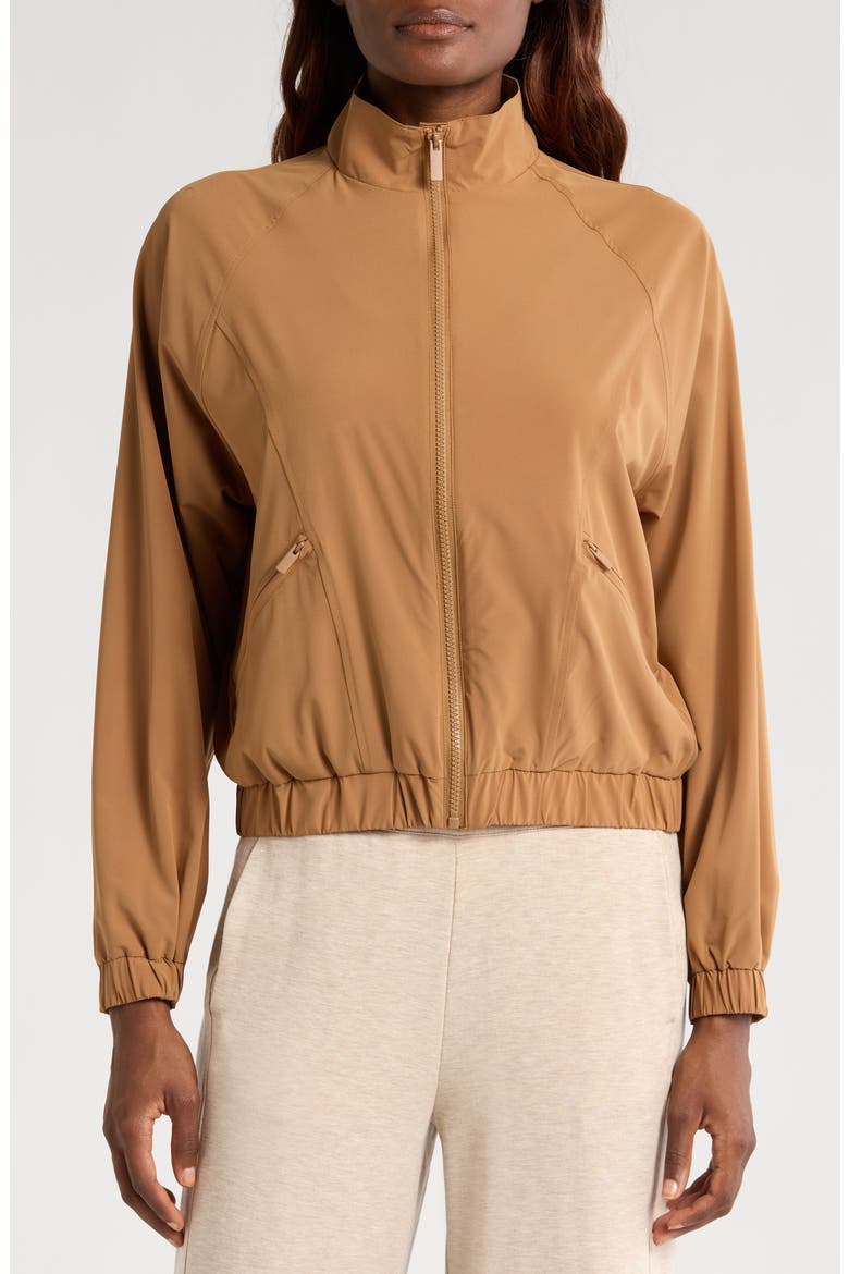 Travel Day Zip Jacket, Alternate, color, CHESTNUT