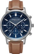Kenneth Cole New York Leather Strap Chronograph Watch, 42mm