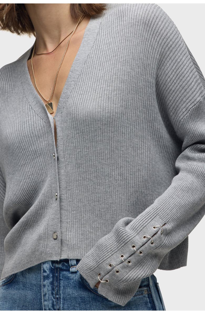 Hudson Jeans Boxy Cardi, Alternate, color, High Rise