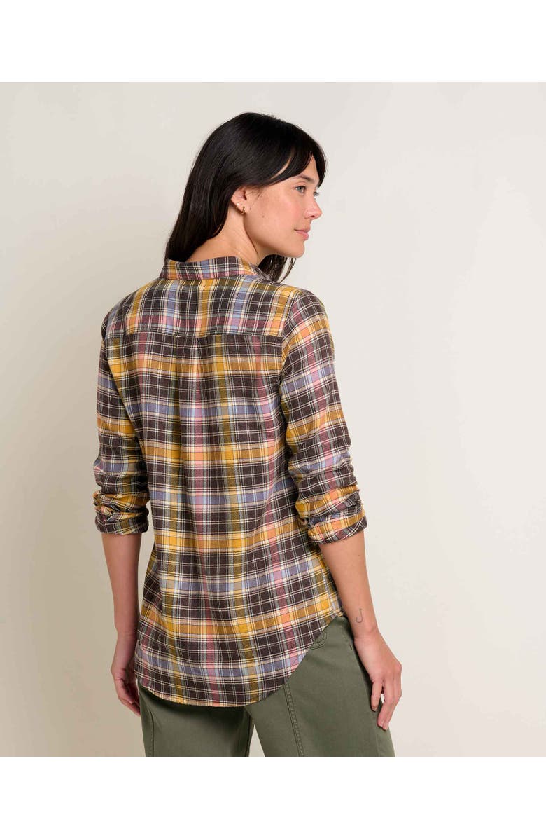 Toad & Co Re-Form Flannel Long Sleeve Shirt, Alternate, color, Chestnut Check