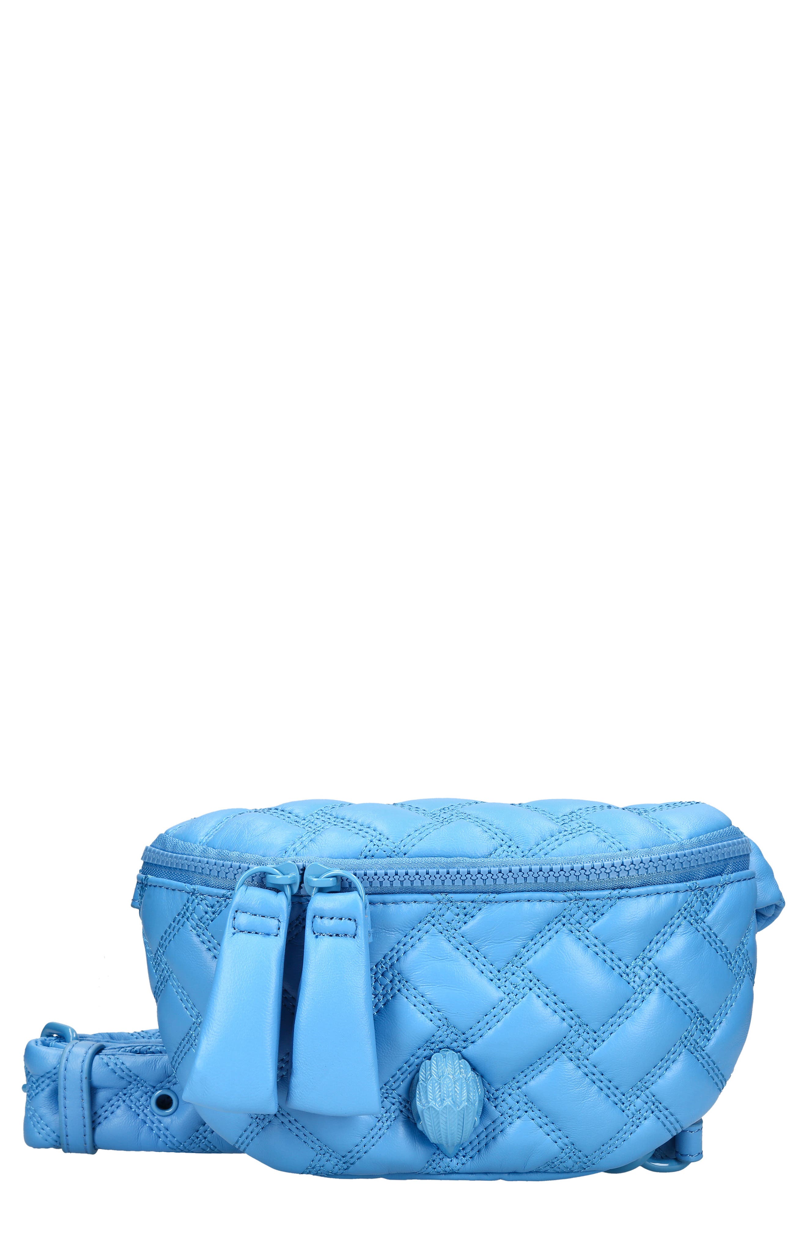 Kurt Geiger London Kensington Quilted Leather Belt Bag, Main, color, 