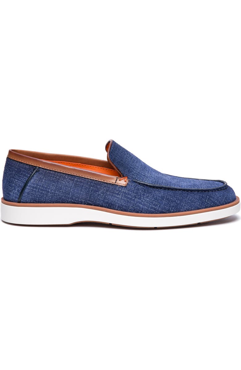 Santoni Botanist Loafer, Alternate, color, Blue