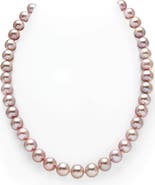 The Pearl Source 9.5-10.5mm Pink Freshwater Pearl Necklace - AAA Quality