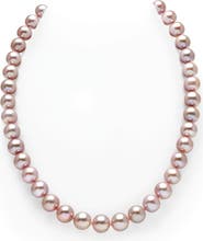 The Pearl Source 9.5-10.5mm Pink Freshwater Pearl Necklace - AAA Quality
