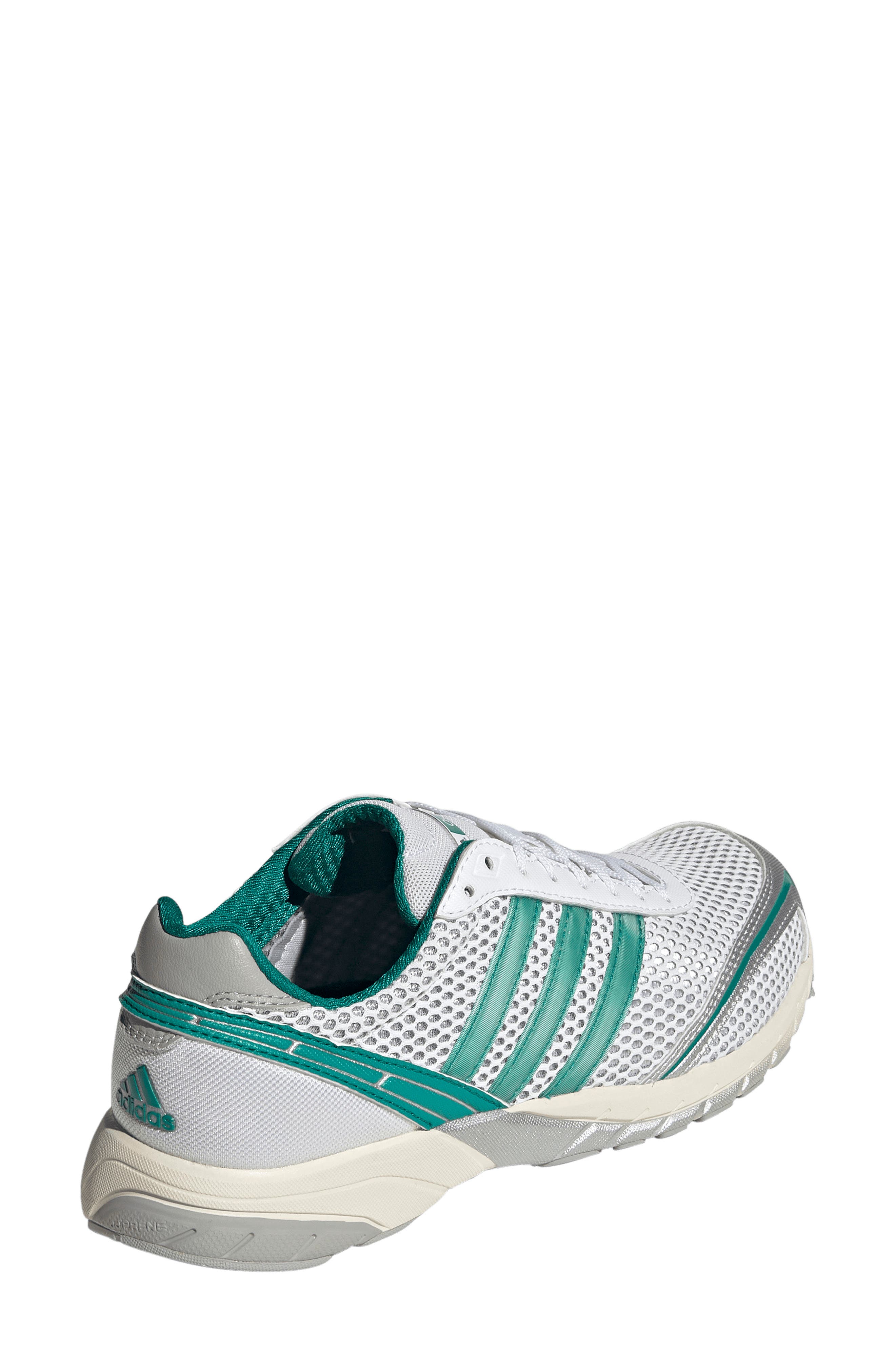 Adizero Adios OG Sneaker, Alternate, color, SILVER/ BLACK/ POWER GREEN
