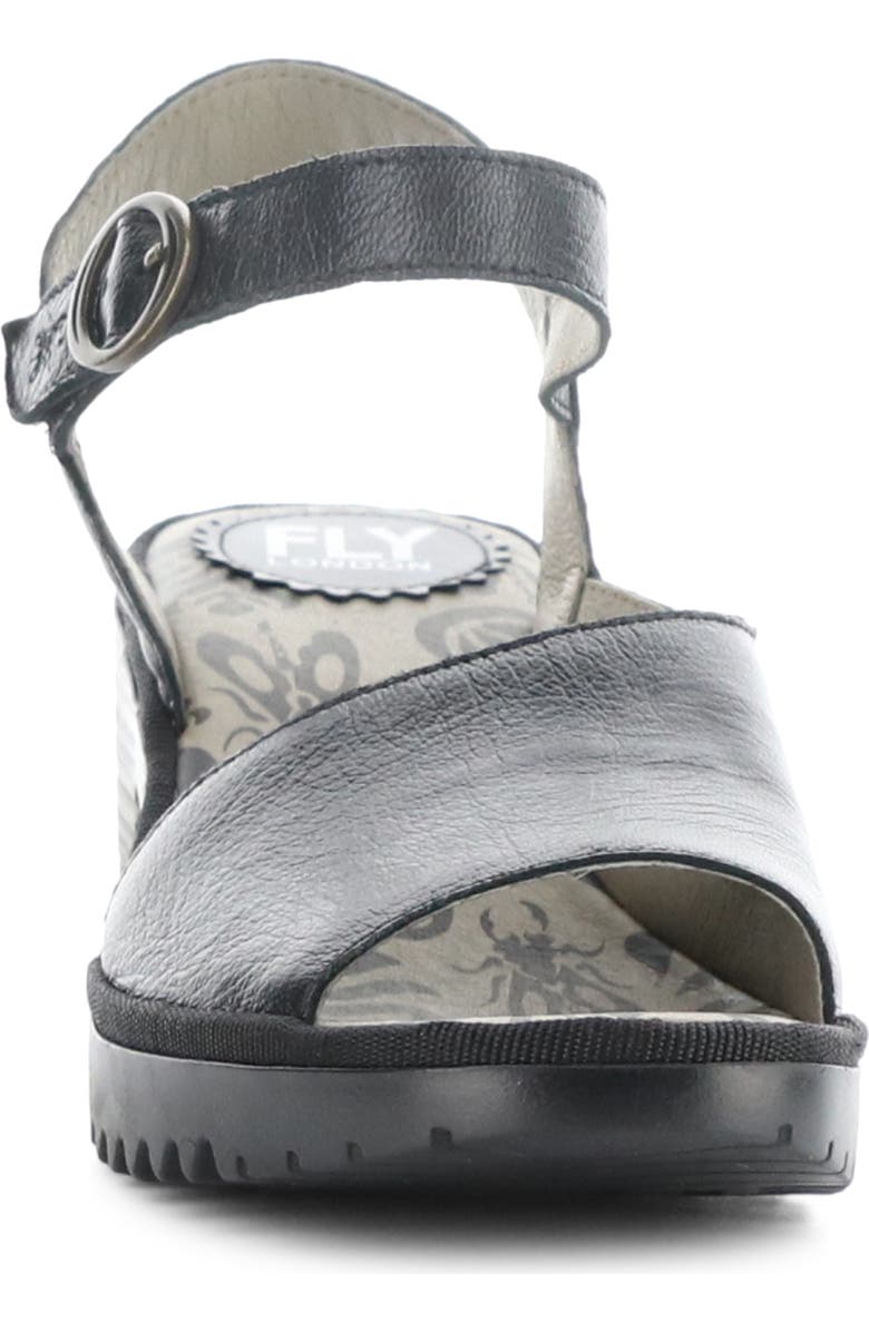 Fly London Wely Block Heel Asymmetric Sandal, Alternate, color,