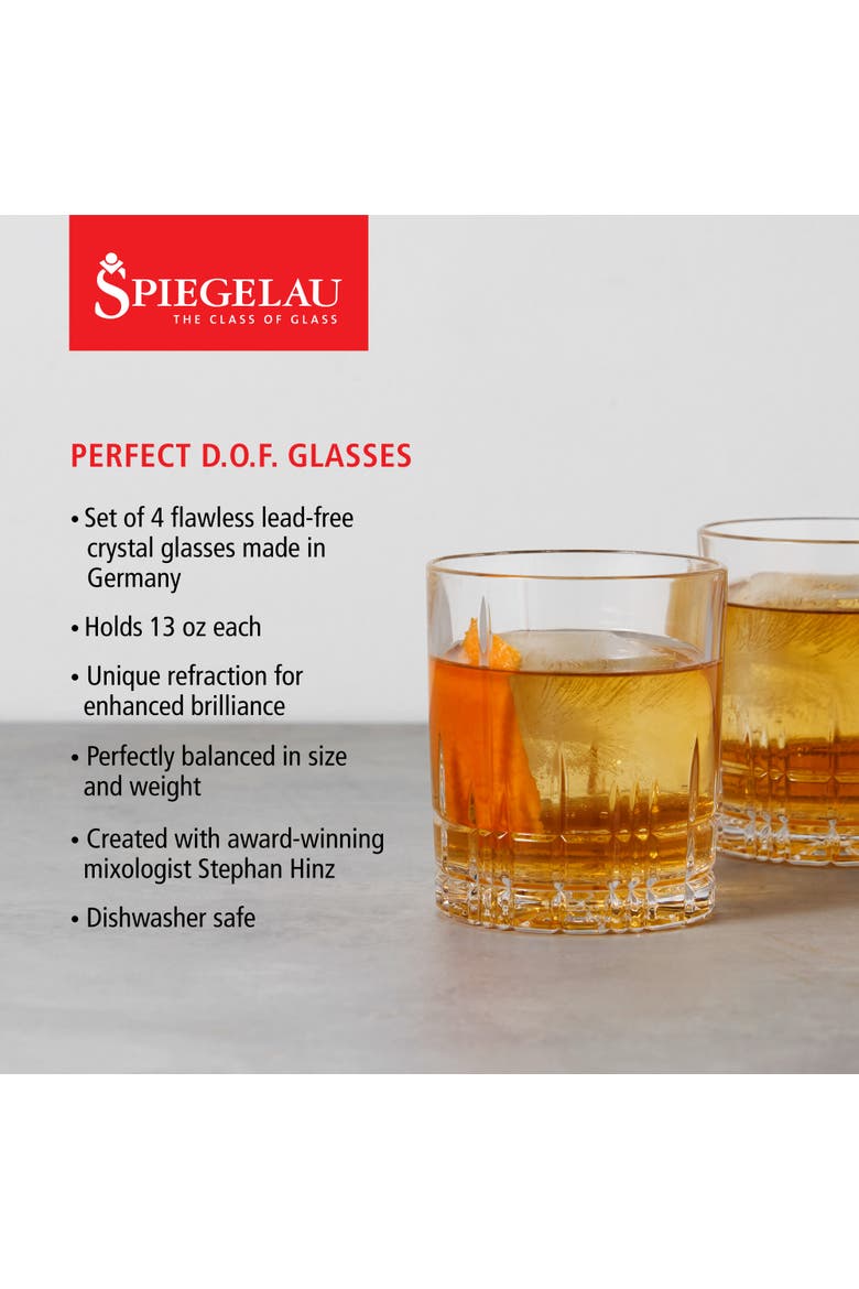 Perfect D.O.F. Glass Set of 4, Alternate, color, Clear