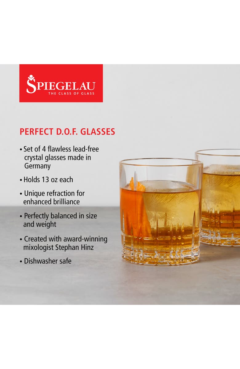 SPIEGELAU Perfect D.O.F. Glass Set of 4, Alternate, color, Clear
