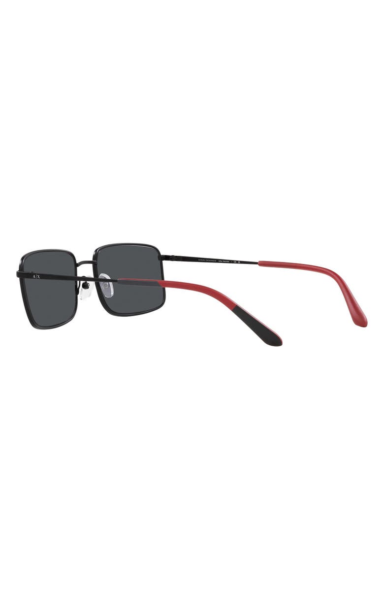 Armani Exchange 58mm Rectangular Sunglasses, Alternate, color, 