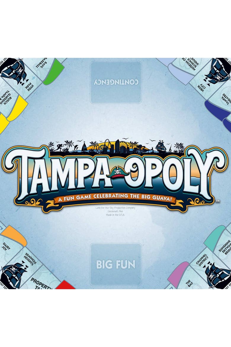Tampa Opoly Board Game, Alternate, color, Multicolored