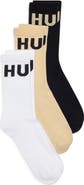 BOSS 3-Pack Iconic Logo Crew Socks