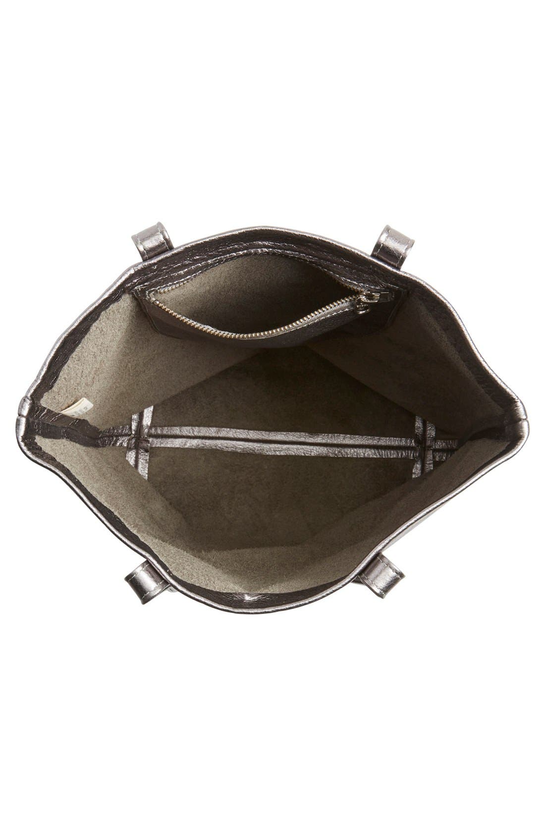 'Basic' Leather Tote, Alternate, color, MINERAL
