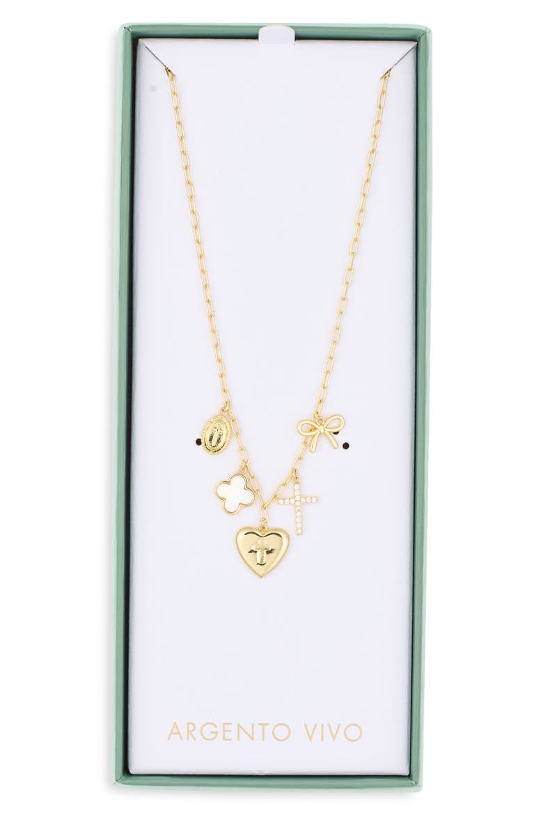 16-Inch Locket Charm Necklace, Main, color, GOLD