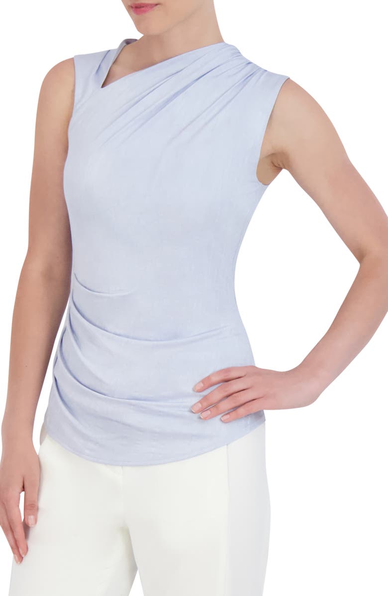 BCBGMAXAZRIA Asymmetric Pleat Tank, Alternate, color, 