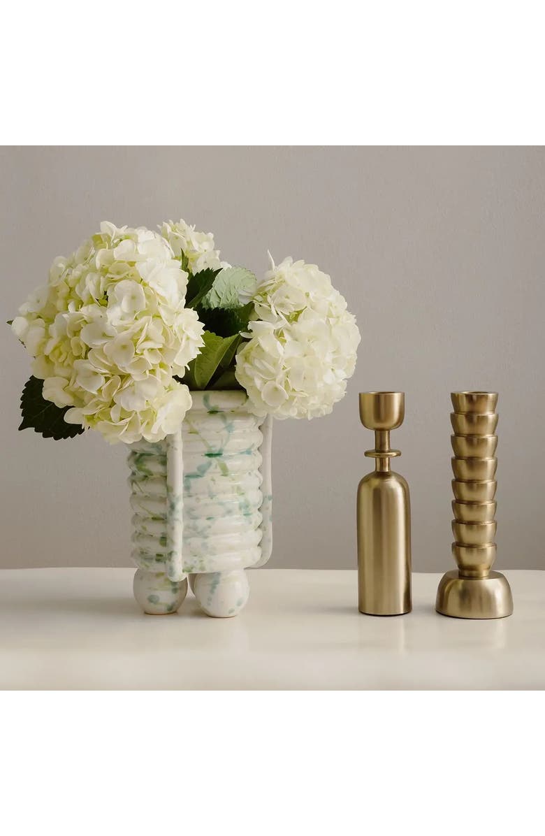 House of Revelry Golden Girls Taper Candle Holders Set of Two, Alternate, color, Gold