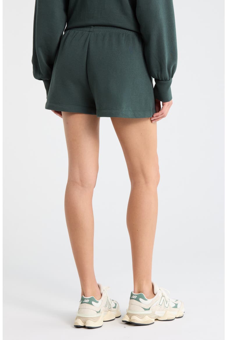 Go Easy French Terry Shorts, Alternate, color, GREEN TIMBER