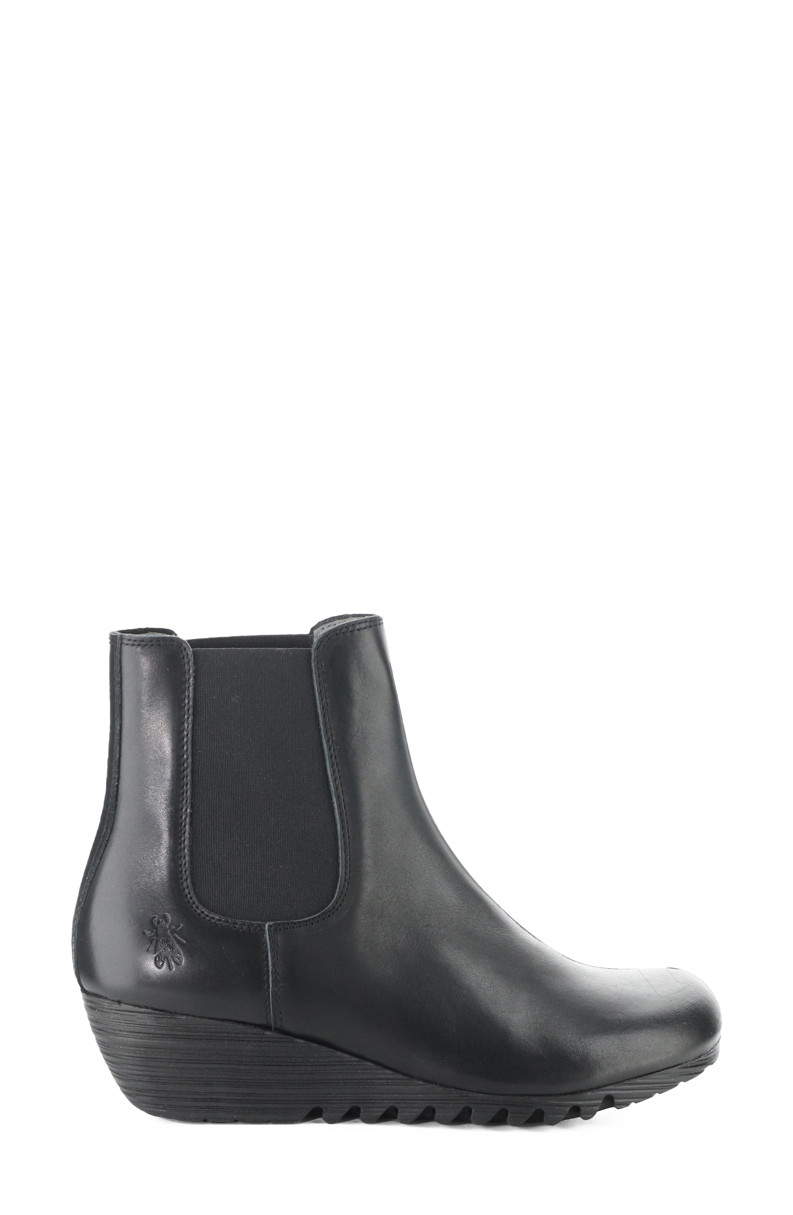 Orfu Wedge Chelsea Boot, Alternate, color, 000 BLACK