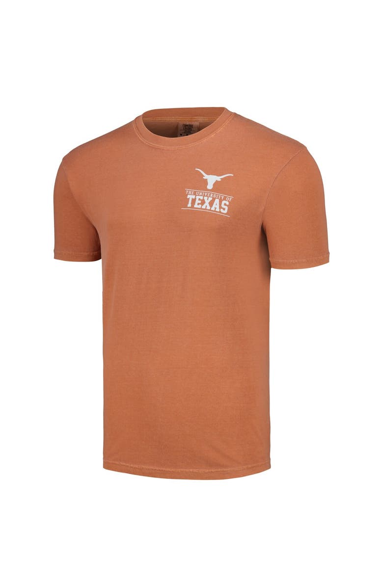 IMAGE ONE Men's Texas Orange Texas Longhorns Campus Badge Comfort Colors T-Shirt, Alternate, color, Burnt Orange