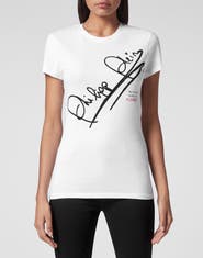 PHILIPP PLEIN T-Shirt Round Neck Ss Signature Women