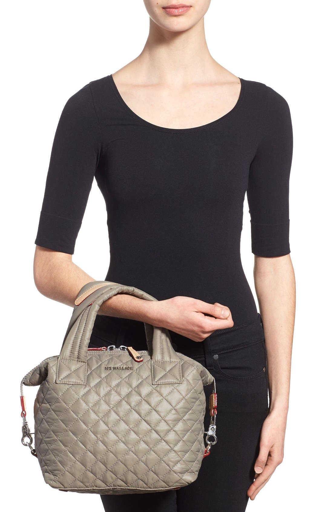 Small Sutton Bag, Alternate, color, TAUPE