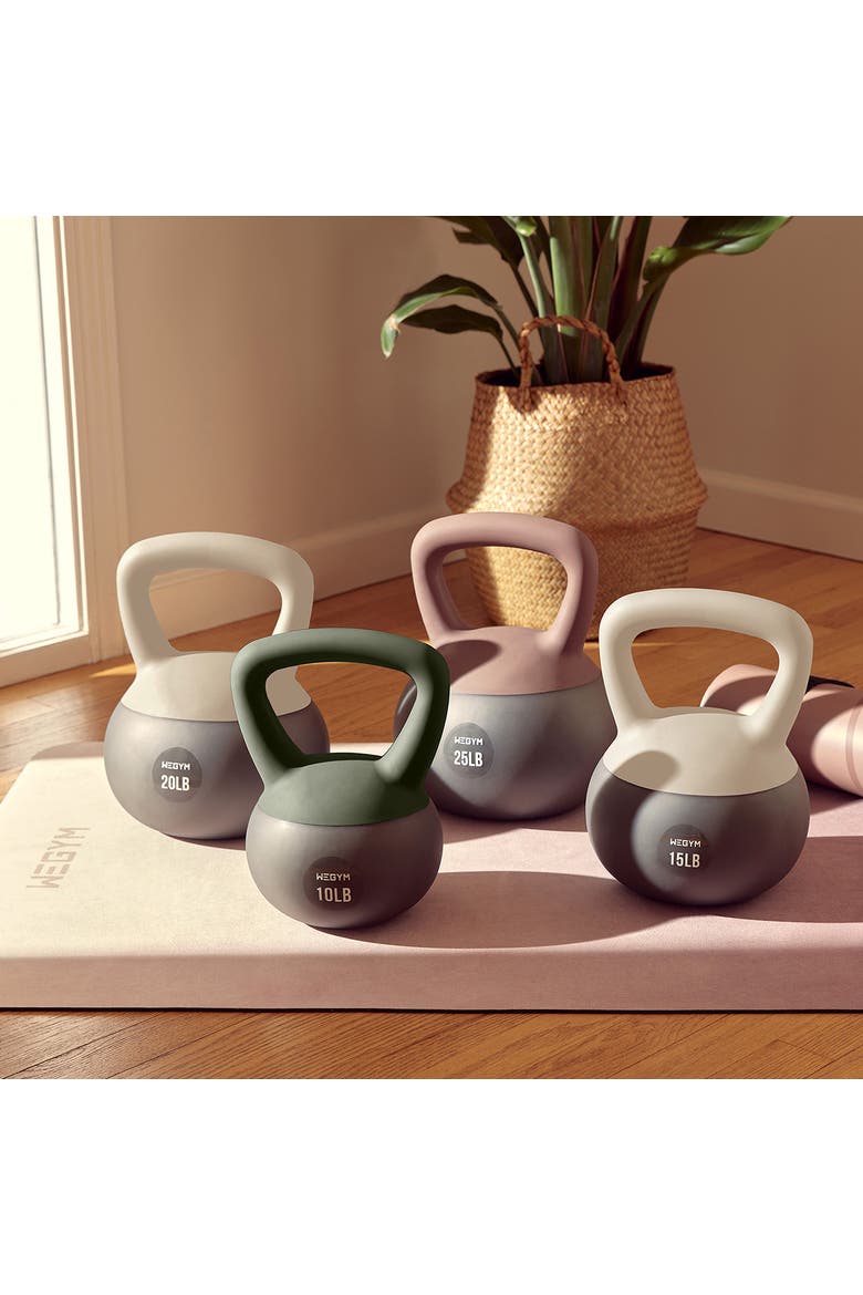 Soft Kettlebell 3pc Set, Alternate, color, Rose