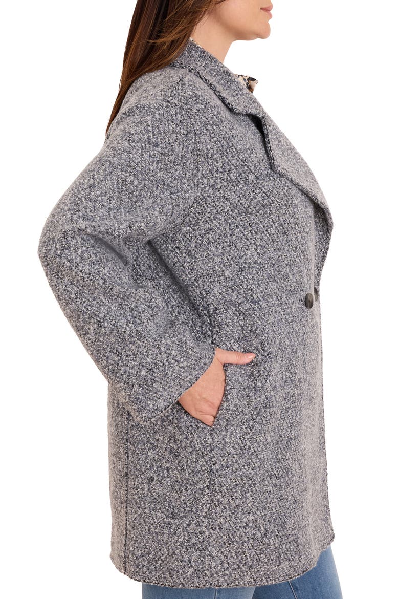 Mixed Boucle Knit Jacket, Alternate, color, BLUE MIX