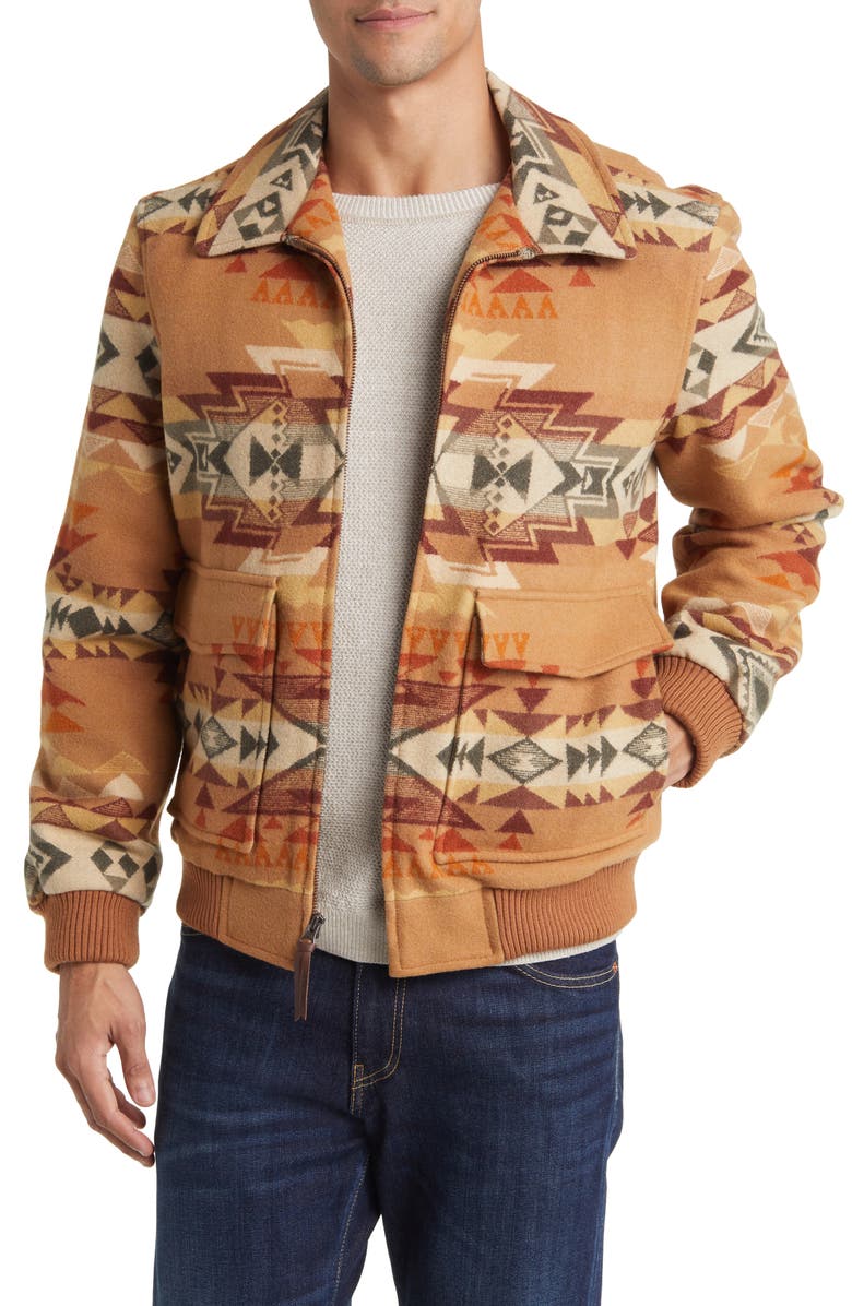 Pendleton Colton Jacquard Wool Jacket, Main, color, 