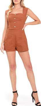 FLYING TOMATO Twill Romper