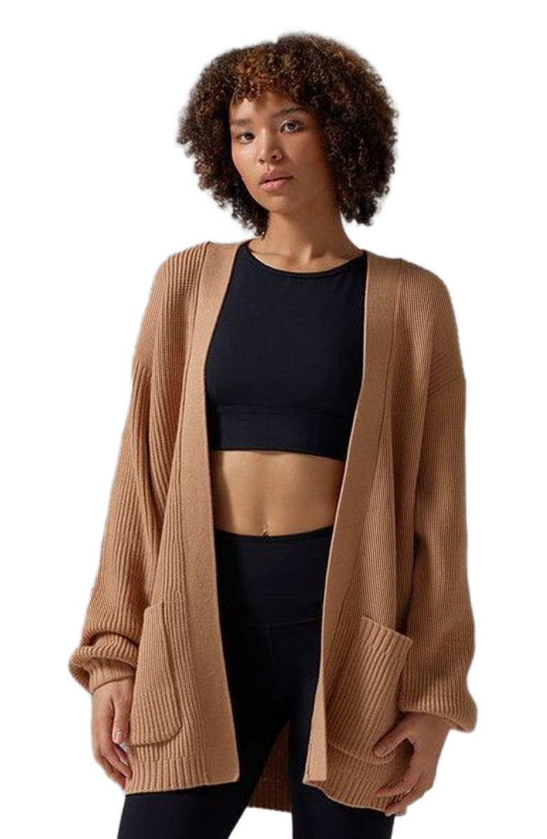 Tavi Alpine Long Cardigan, Main, color, Camel