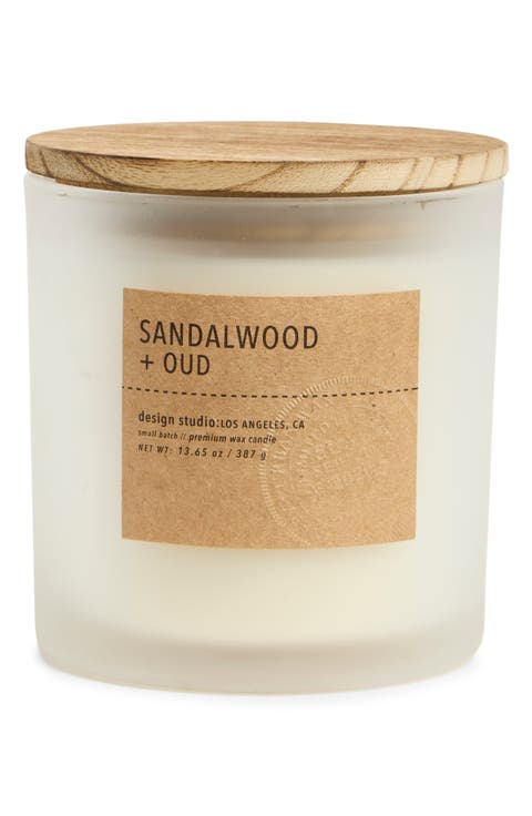Sandalwood & Oud Scented Candle