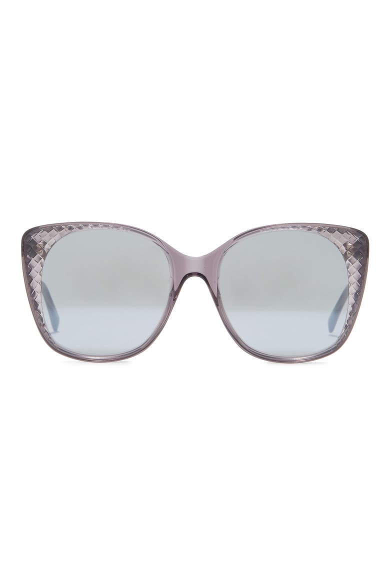 54mm Modified Rectaungular Sunglasses, Main, color, GREY GREY SILVER/SLV