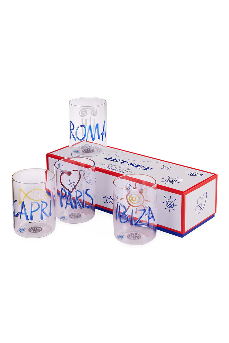 Jet Set Glassware Set, Alternate, color, Blue
