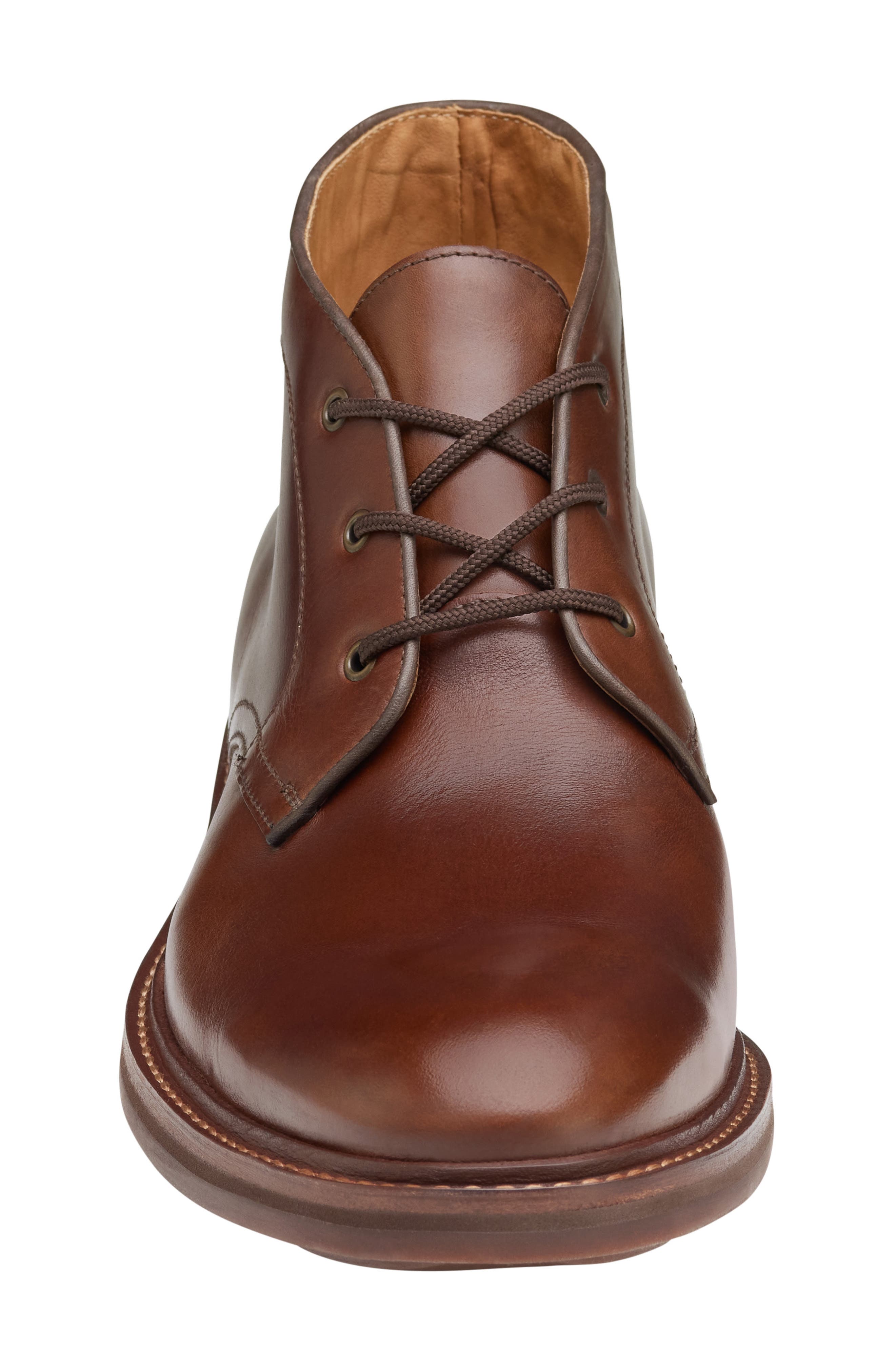 JOHNSTON & MURPHY COLLECTION Welch Chukka Boot, Alternate, color, Brandy American Full Grain