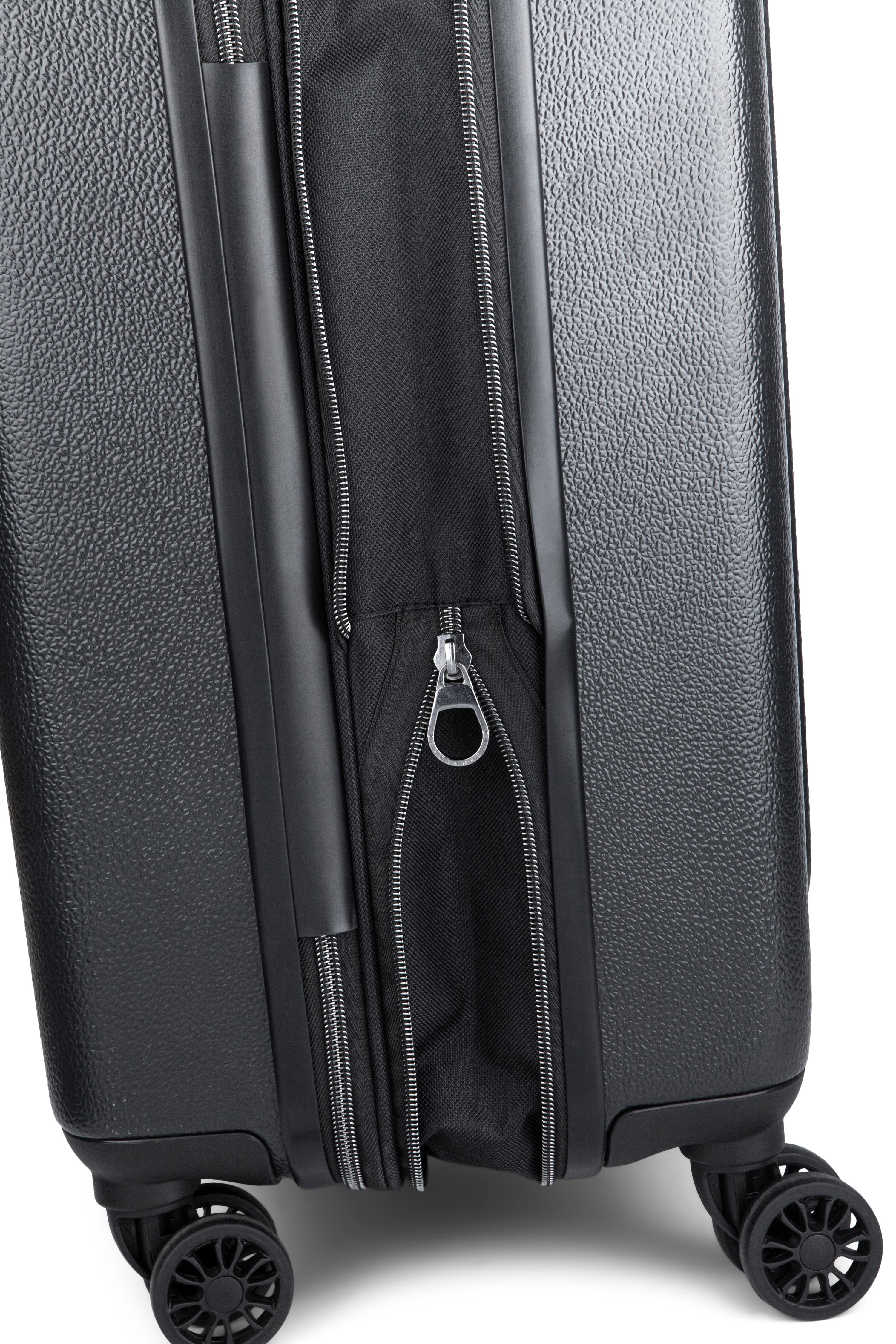 bugatti Milano Hardside Carry-on Luggage with Expansion, Alternate, color, Charcoal