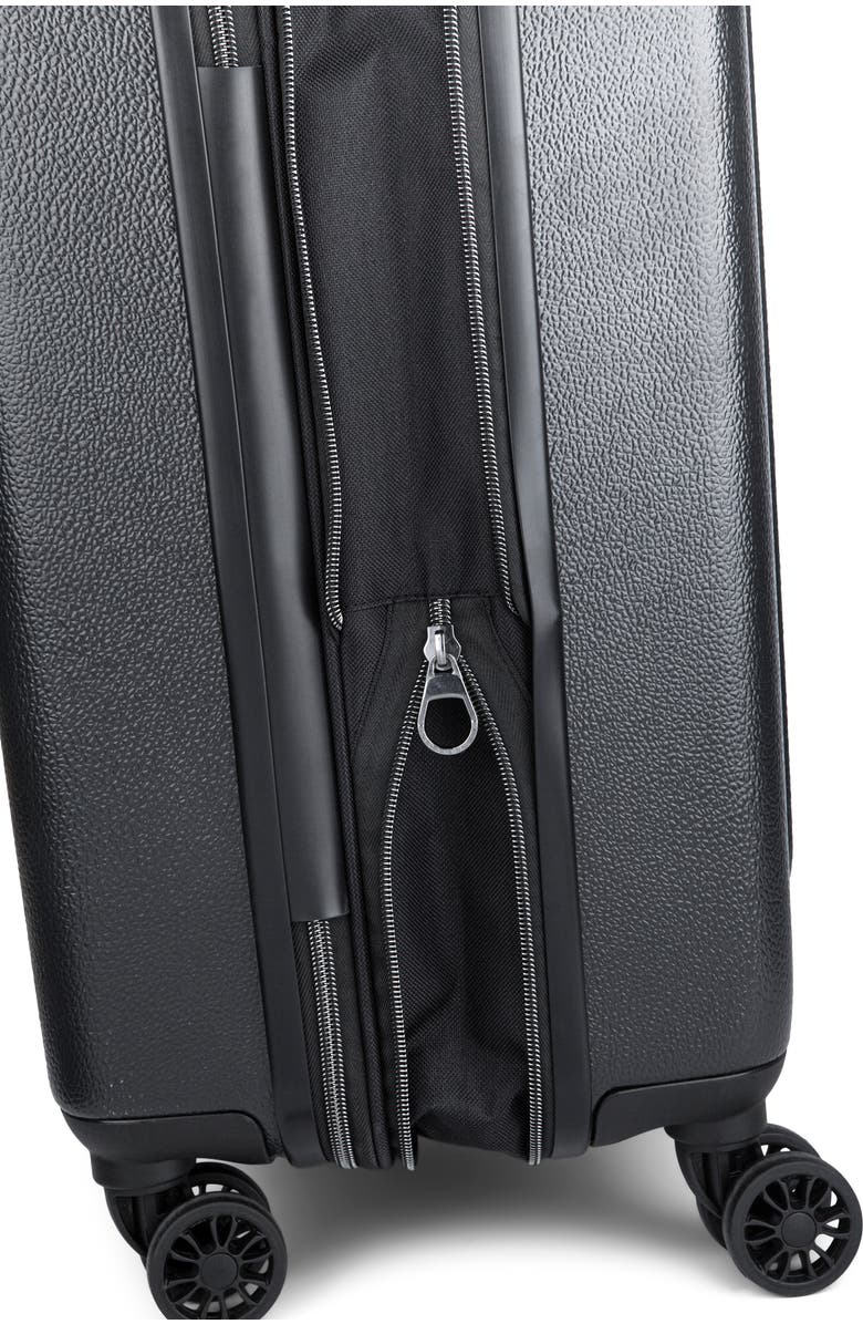 bugatti Milano Hardside Carry-on Luggage with Expansion, Alternate, color, Charcoal