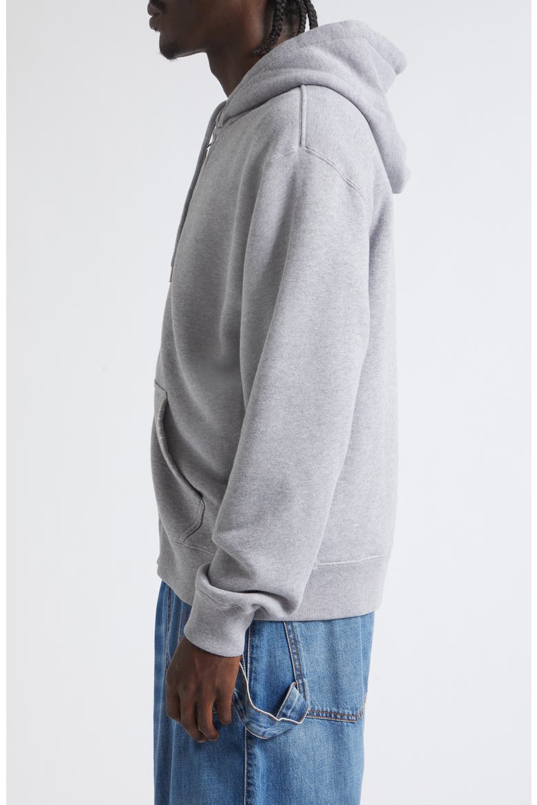 Loafer Stitch Zip Hoodie, Alternate, color, MID GREY MELANGE