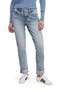 Cuffed High Waist Straight Leg Jeans