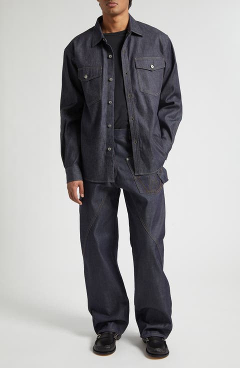Oversize Denim Button-Up Shirt