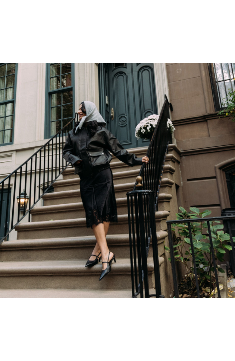 Amie Rafa Connie Slingback Leather Heels, Alternate, color, Black