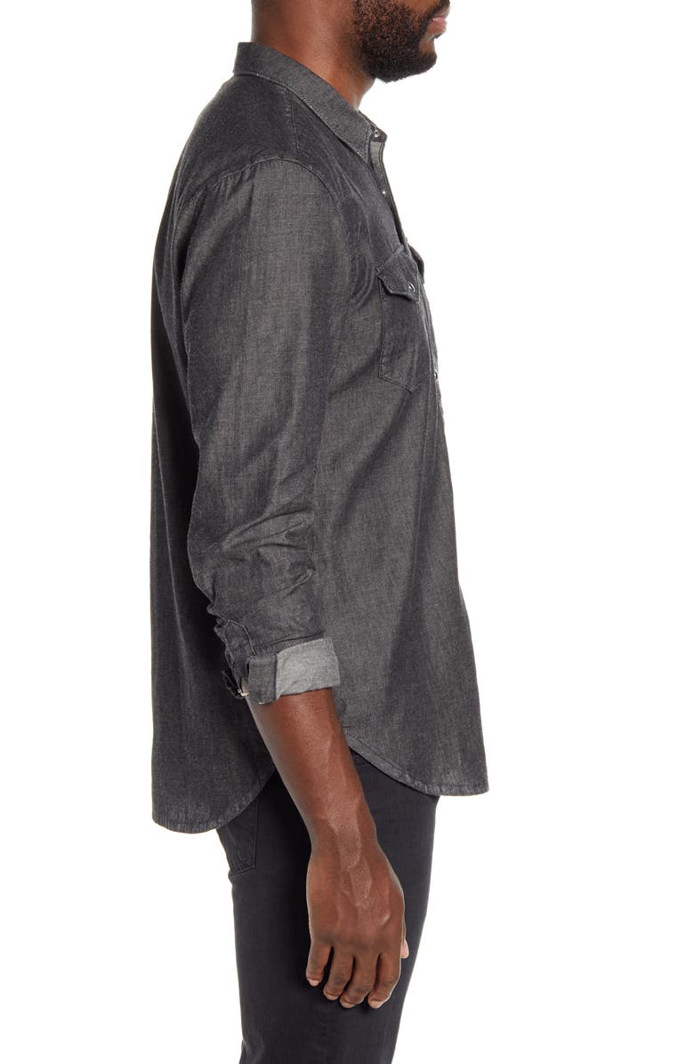 John Varvatos Star USA Clint Snap-Up Western Shirt, Alternate, color,