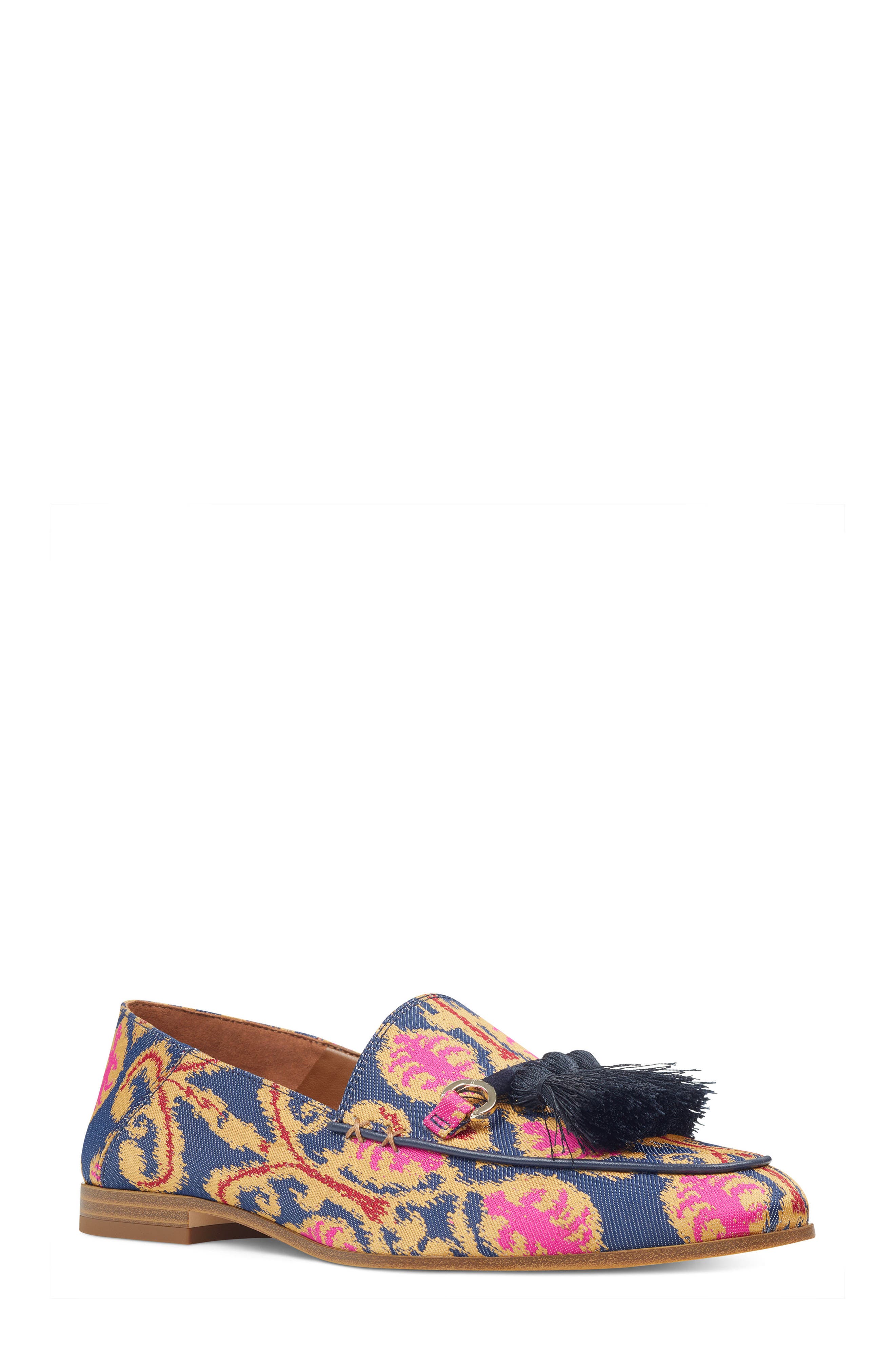 Weslir Tassel Loafer, Main, color, BLUE MULTI FABRIC