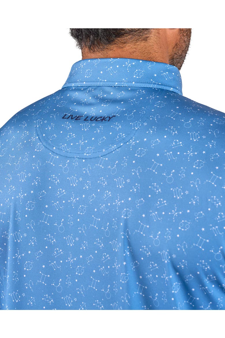Lucky Signs Polo, Alternate, color, Moody Blue