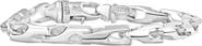 Bliss Diamond Men's Polished Steel Single Tone Clasp 5.5mm Flexible Link 8.5 " Bracelet