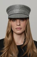 Ruslan Baginskiy Crystal Embellished Baker Boy Cap