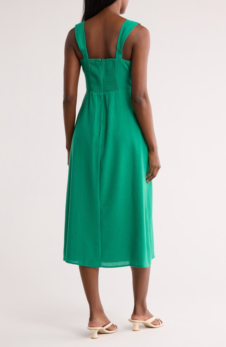 Vince Camuto Sleeveless Midi Sundress, Alternate, color, Green